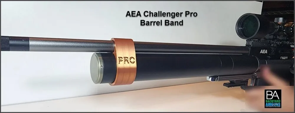 Here's an alt tag for the image: AEA Challenger Pro barrel band.