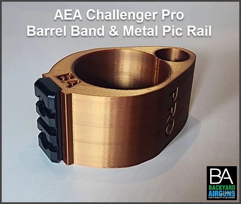 AEA Challenger Pro barrel band and rail.