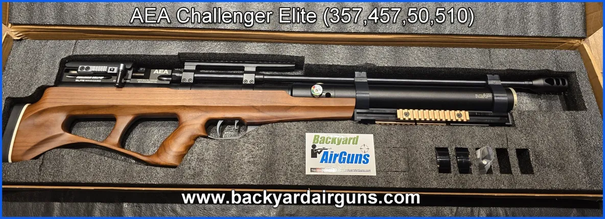 AEA Challenger Elite air rifle in box.