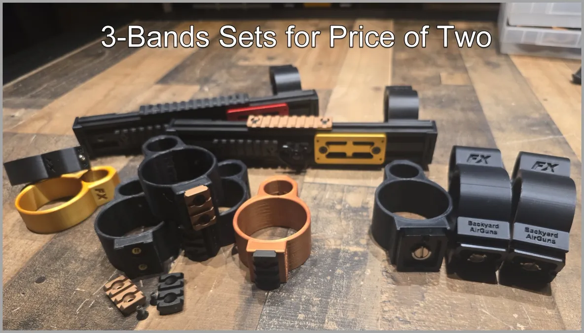 3-band scope sets, 2 for 1 price.