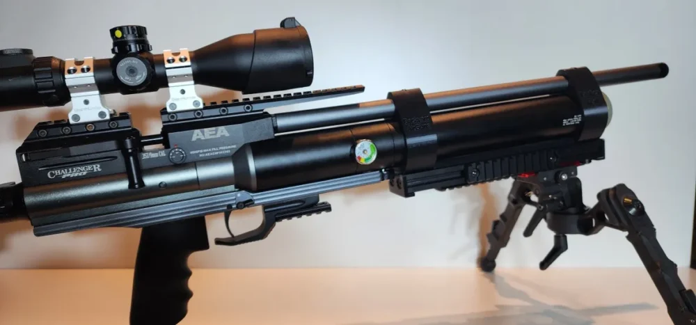 AEA Challenger PCP air rifle with scope.