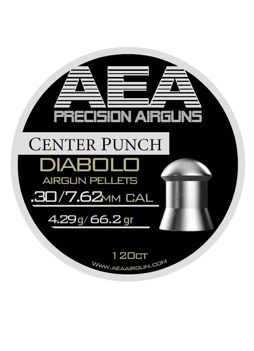 AEA Center Punch Pellets | .30 Cal | 45 gr | 150 Ct