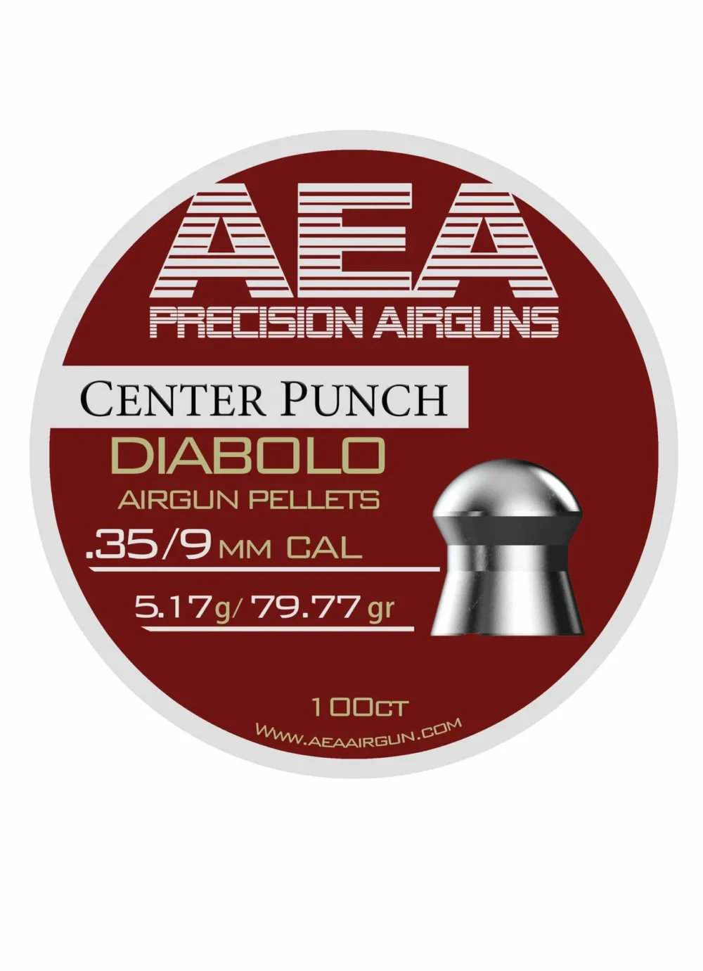 AEA Center Punch Pellets | .35 Cal | 80.8 gr | 100 Ct