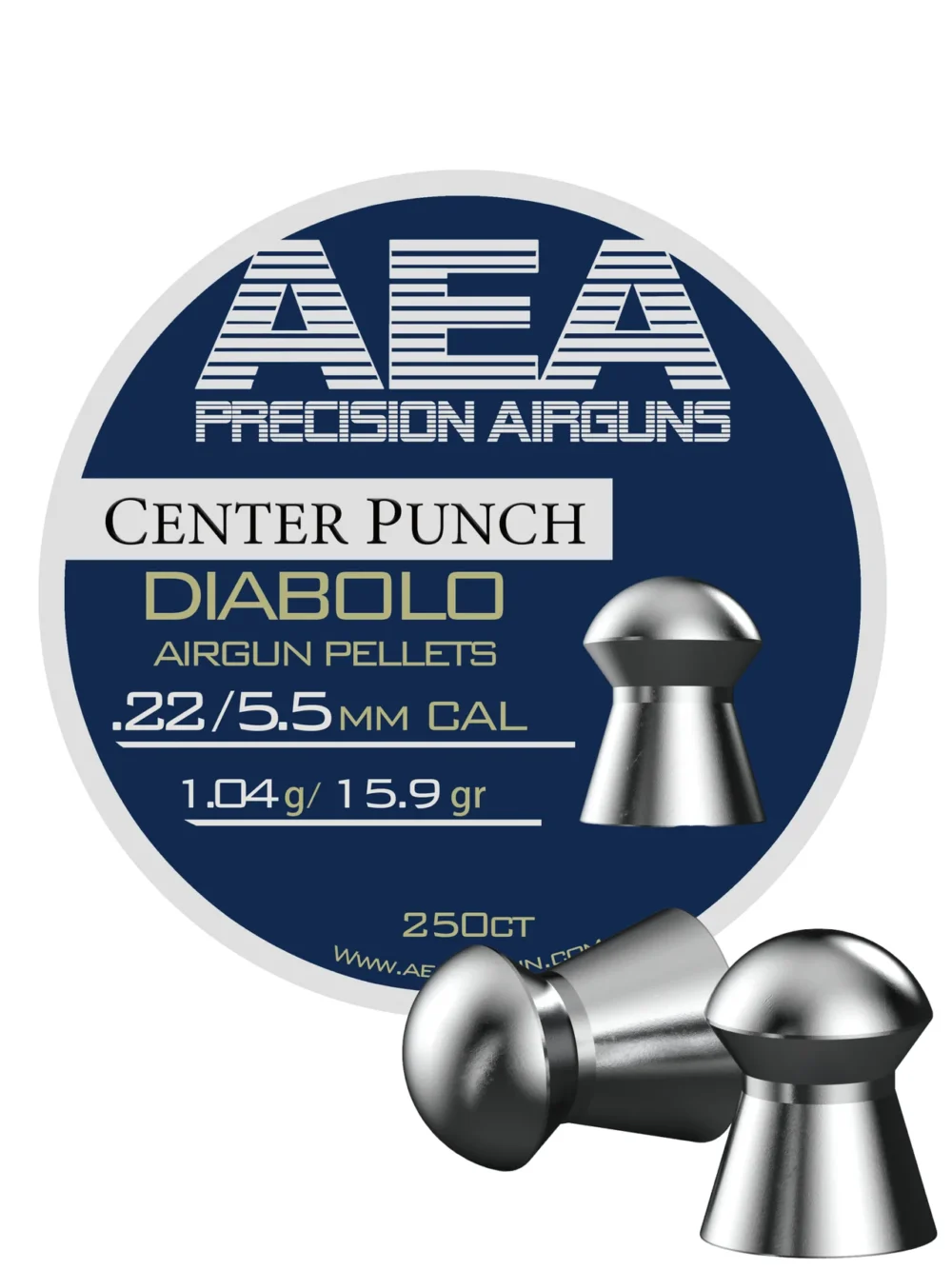 AEA Center Punch Pellets | .22 Cal | 15.9 gr |  500 Ct