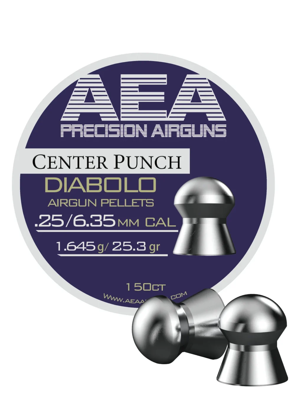 AEA Center Punch Pellets | .25 Cal | 33.9 gr |  300 Ct